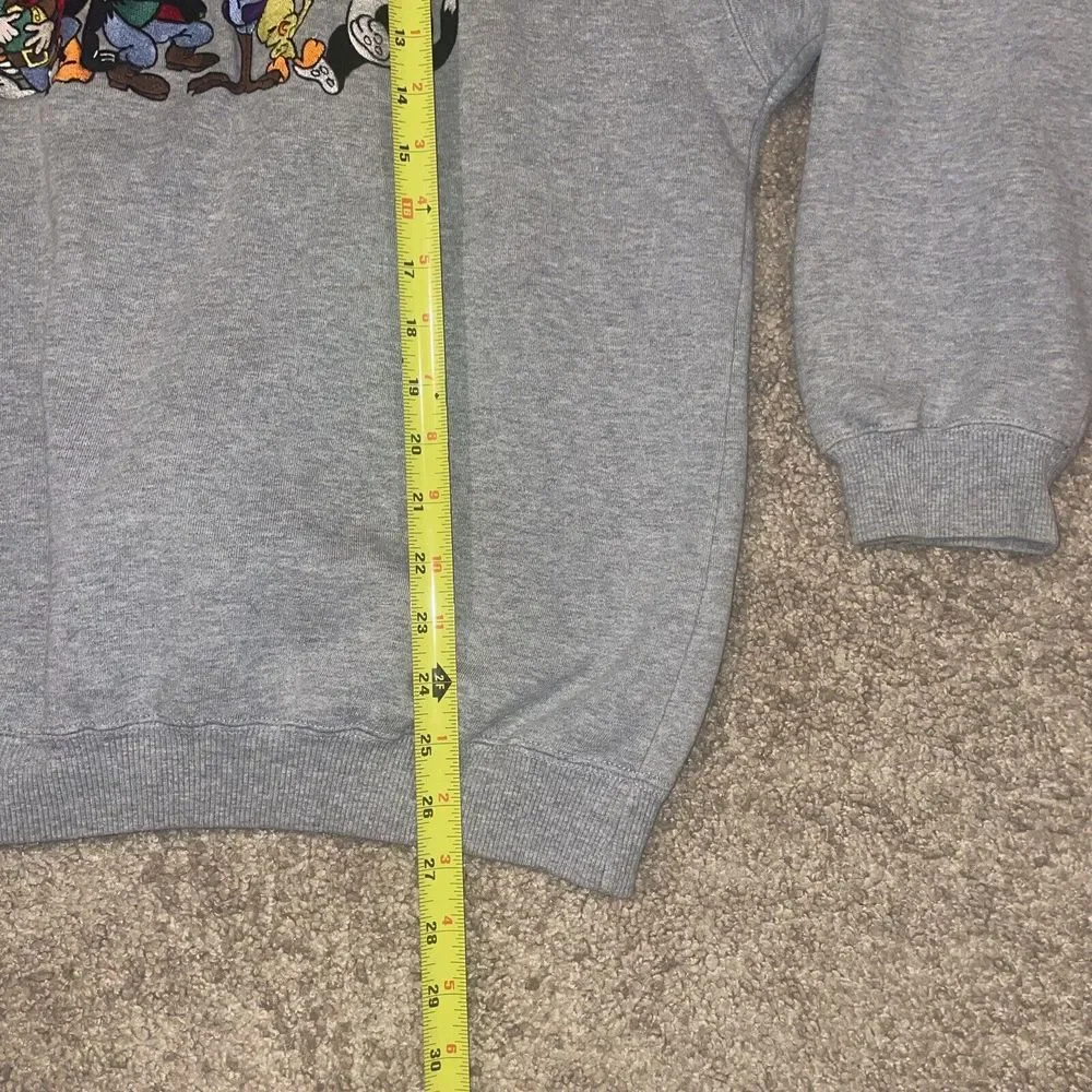 Vintage 1992 Acme Clothing Looney Tunes Embroidered Sweatshirt Gray Size Large - Picture 5 of 8